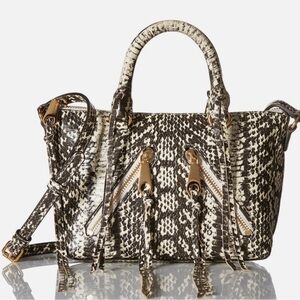 Rebecca Minkoff Snakeskin Micro Moto Bag